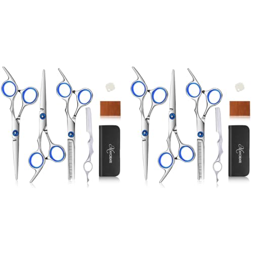 MAYCREATE® Full Set Hair Cutting Scissors Kit Professional Hair Dressing Barber with Storage Case for Men Women Adult Kids Cut 2 PCS MAYCREATE® Full Set Hair Cutting Scissors Kit Professional Hair Dressing Barber with Storage Case for Men Women Adult Kids Cut 2 PCS